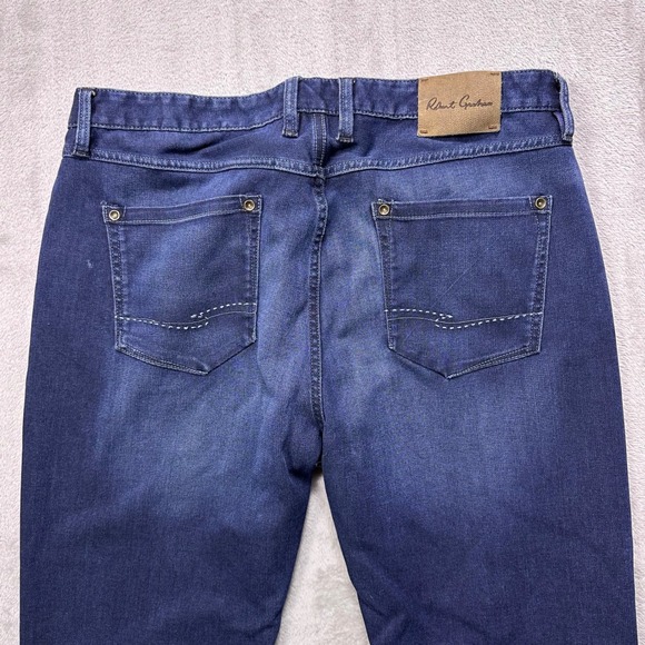 Robert Graham Classic Yates Dark Wash Straight Leg Denim Jeans W36xL27 (Tag W38) - Picture 4 of 16